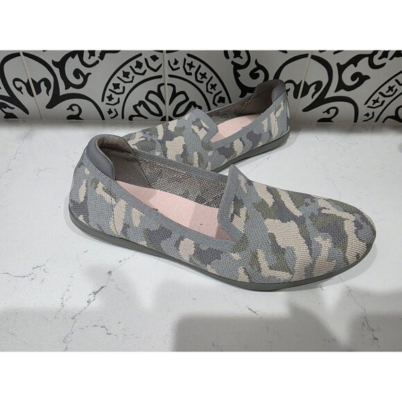Clarks Women's 7 M Cloudstepper Carly Dream Flats Shoes Stretch Khaki Green Camo - Picture 5 of 8